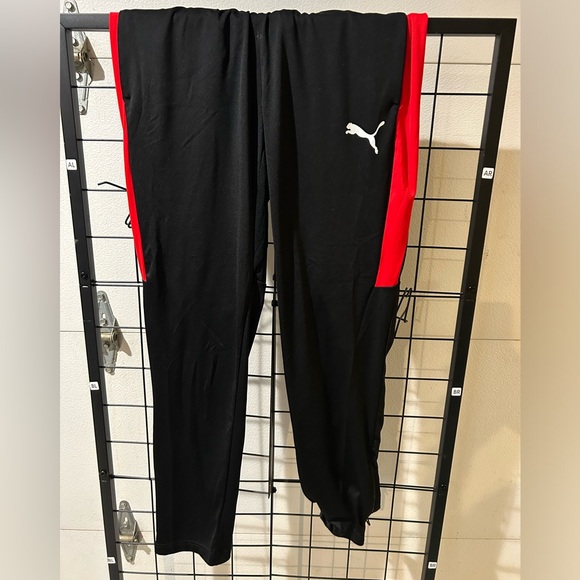 Puma Black and Red Pants - Bold Style Meets Comfort - Picture 1 of 6